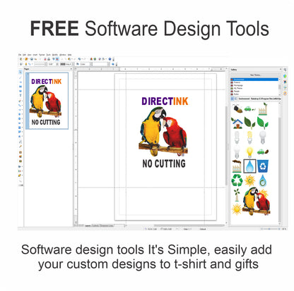 Epson Printer with DTF Ink Heat Transfer Print Color T-Shirt Maker Start Kit