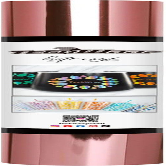 Rose Gold Chrome Vinyl Wrap Metallic Permanent Vinyl 1Ftx5Ft