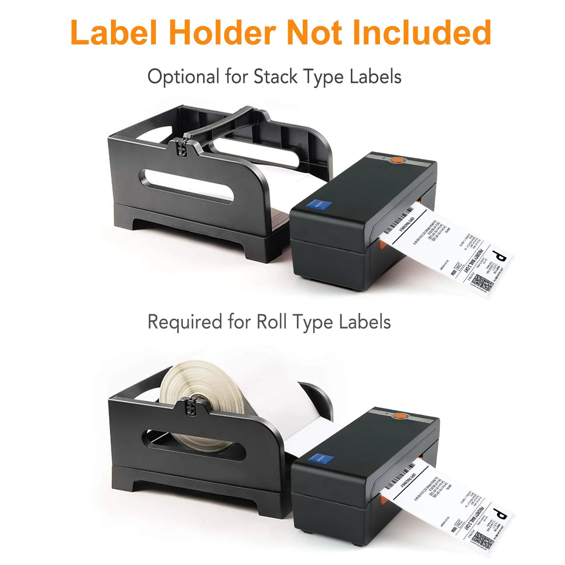 Thermal Label Printer, 4X6 Shipping Label Printer with Holder, High Speed