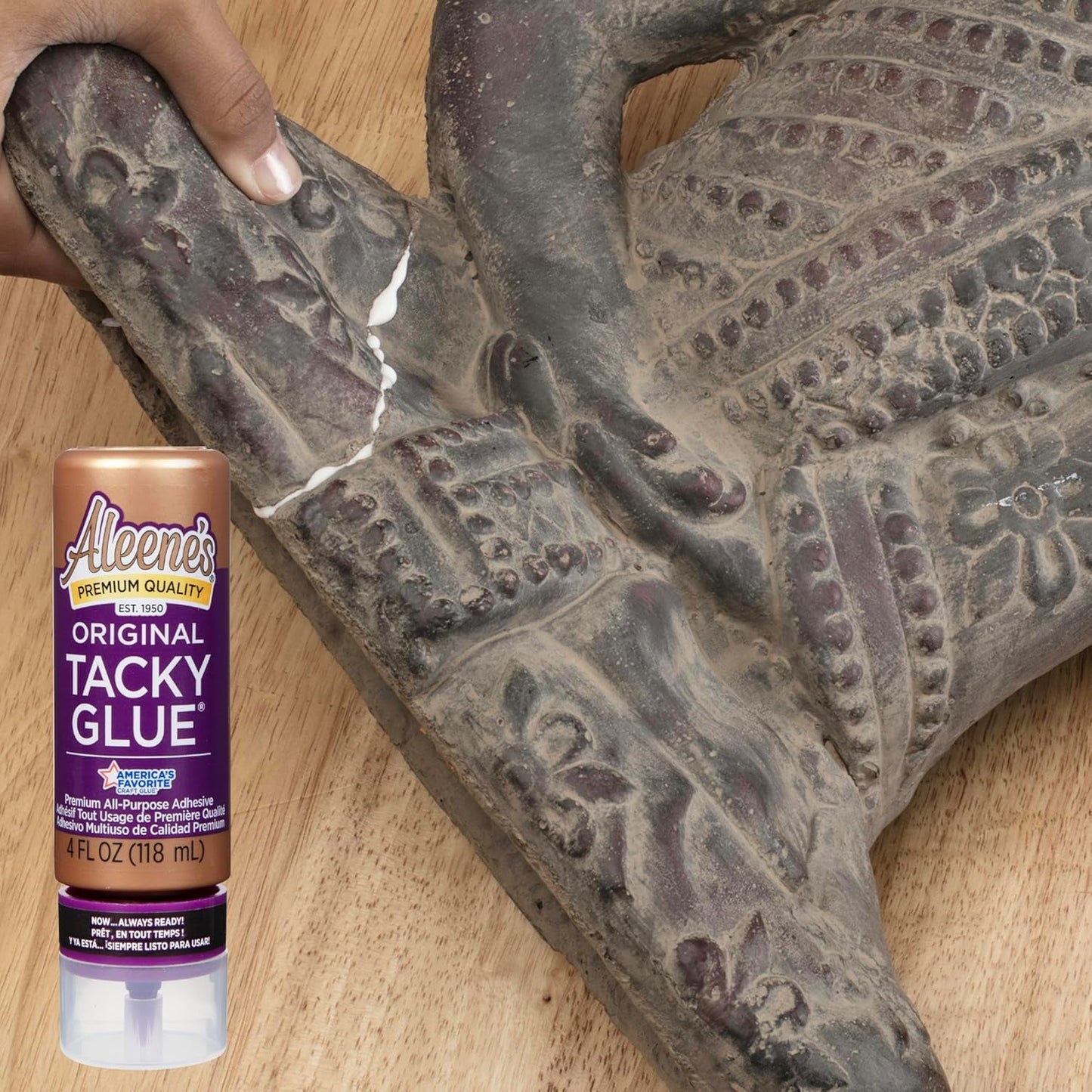 Aleene'S Orignial Tacky Glue for Crafts in Always Ready Bottle, Nontoxic, Dries Clear, 4 Fl Oz