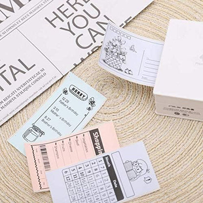 Phomemo Multicolor Self-Adhesive Thermal Paper, Glossy Printable Sticker Paper Label for Phomemo M02/M02 Pro/M02S/P2S/M03/M04S Mini Sticker Printer, 50Mm X 3.5M, Diameter 28Mm, 3-Rolls