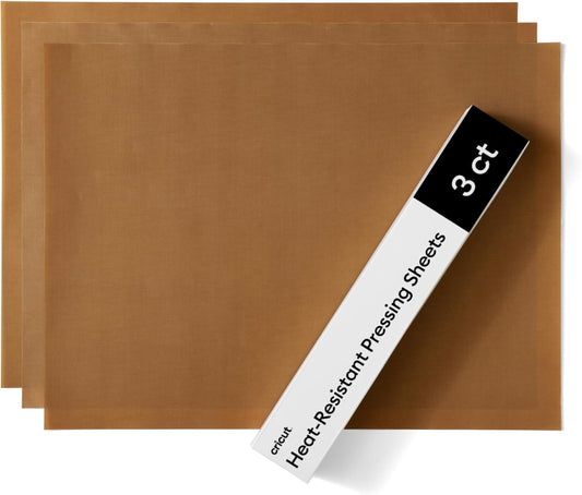 Cricut Teflon Pressing Sheets - 3 Count (12" X 16")