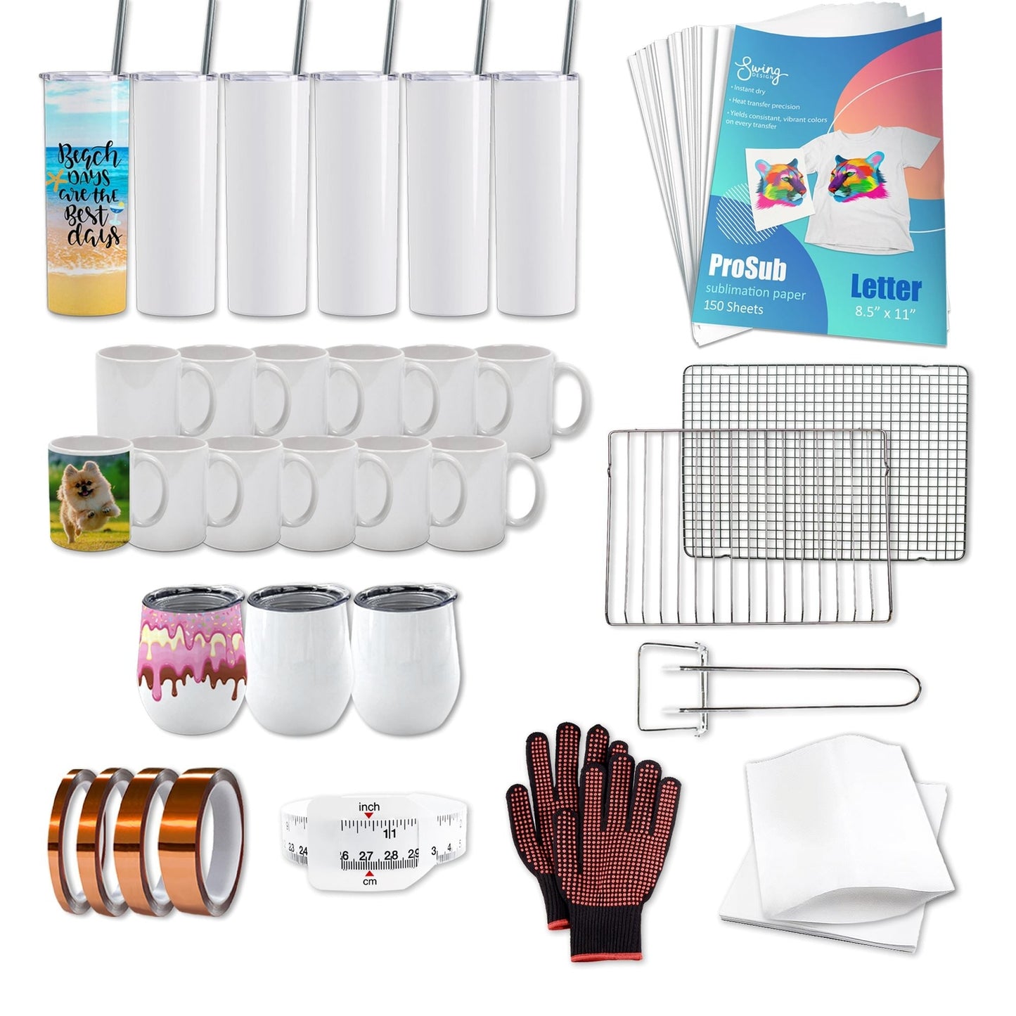 Prosub Large Convection Sublimation Oven Deluxe Bundle for Cups & Tumblers