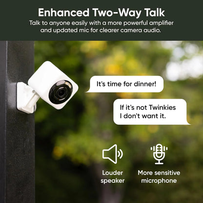 Cam V4 2.5K QHD Smart Home Wifi Security Camera Indoor/Outdoor, Motion Detection, Color Night Vision and Spotlight