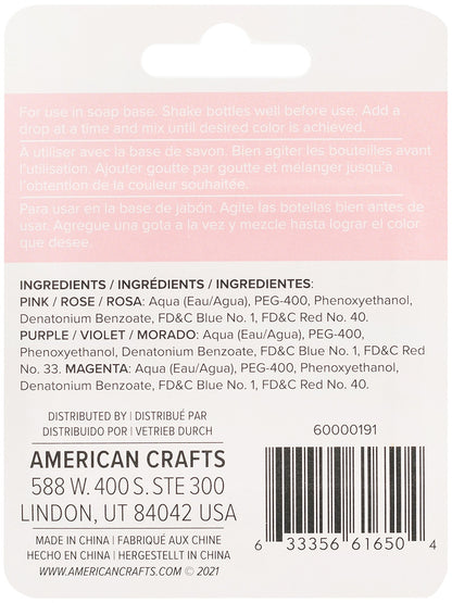 Suds Soap Colorant - Berry, Set of 3, 3 Ml