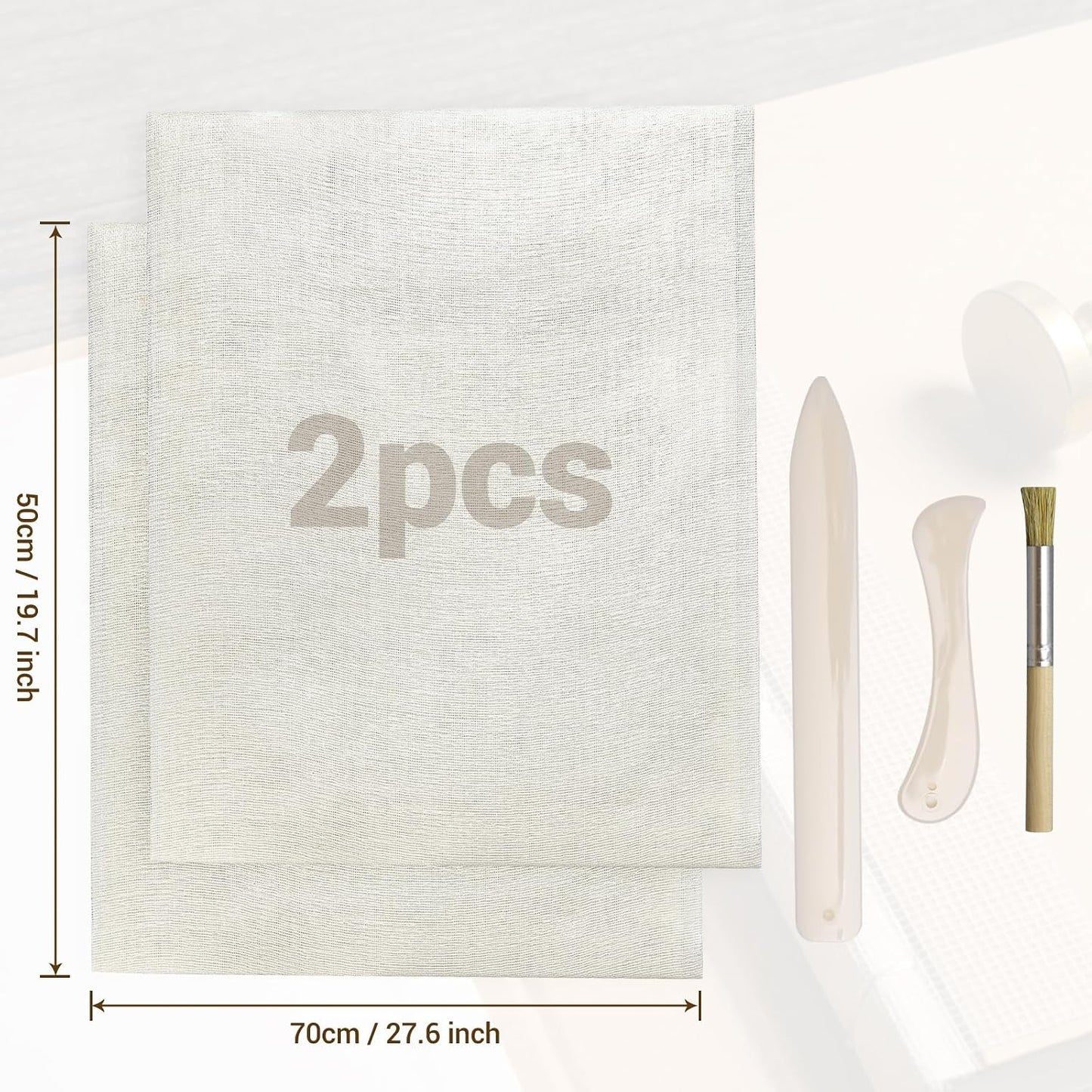 Book Binding Cloth, 2Pcs19.7X27.6 Inches Book Cloth for Book Making Bookbinding, Cloth Book Repair Cloth Material for Repairing Binding of Old Books