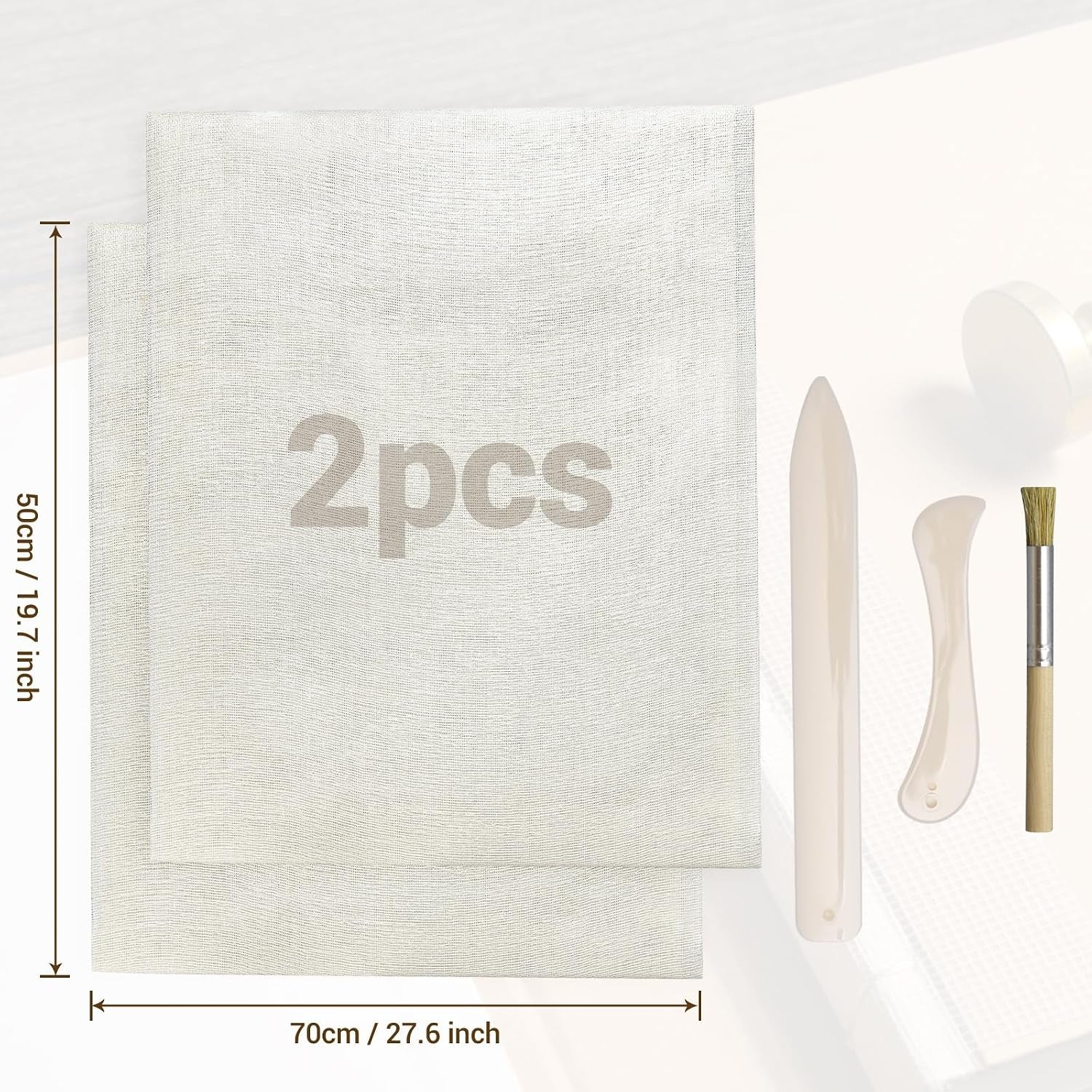 Book Binding Cloth, 2Pcs19.7X27.6 Inches Book Cloth for Book Making Bookbinding, Cloth Book Repair Cloth Material for Repairing Binding of Old Books