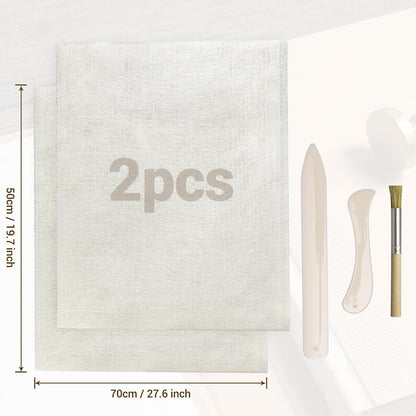 Book Binding Cloth, 2Pcs19.7X27.6 Inches Book Cloth for Book Making Bookbinding, Cloth Book Repair Cloth Material for Repairing Binding of Old Books