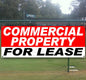 Commercial Property Lease 13 Oz Heavy Duty Vinyl Banner Sign with Metal Grommets, New, Store, Advertising, Flag, (Many Sizes Available)