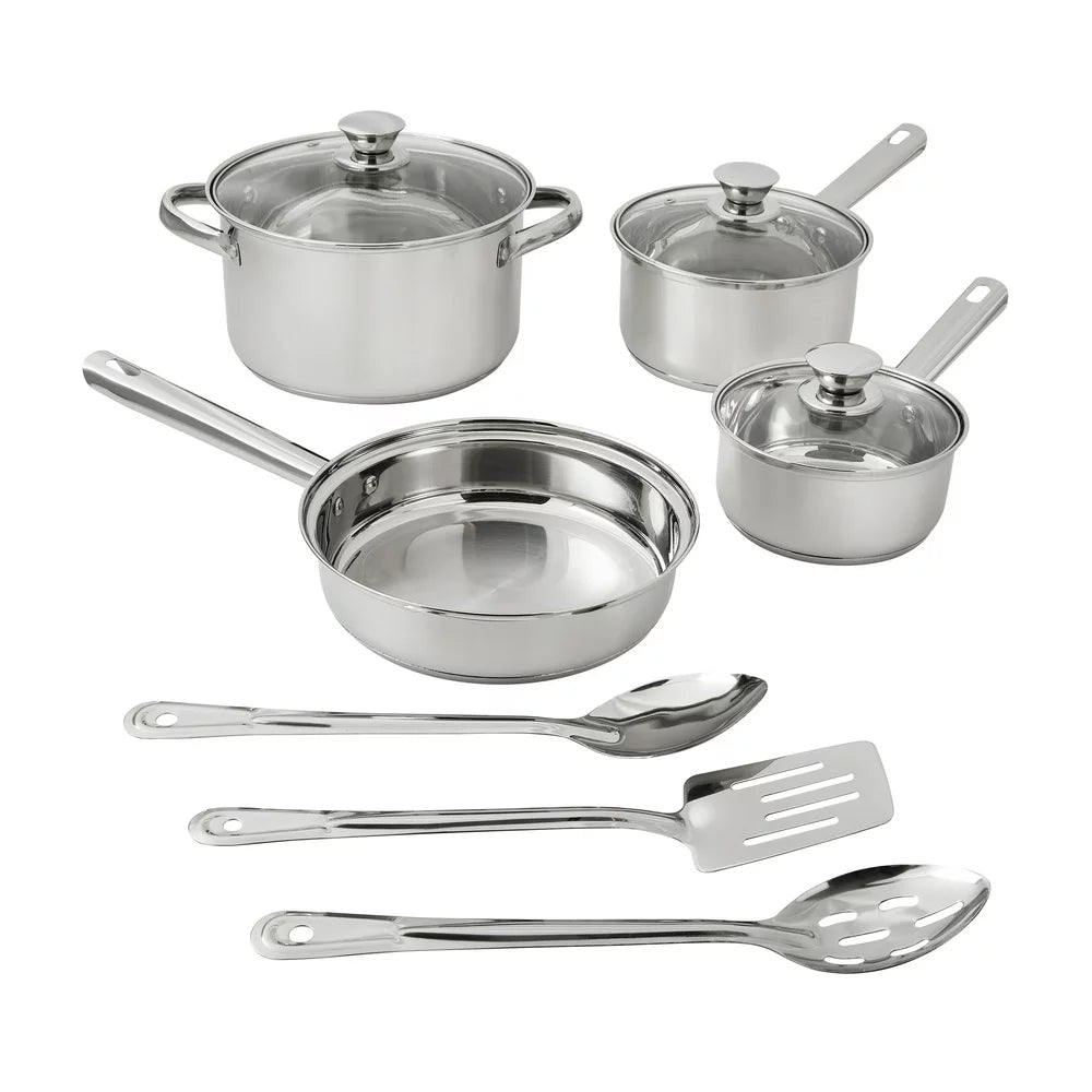 Stainless Steel 10-Piece Cookware Set