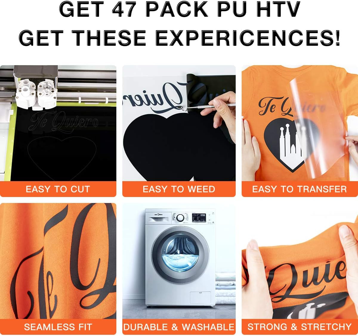 HTV Heat Transfer Vinyl Bundle &  3D Puff Vinyl Heat Transfer