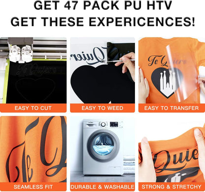 HTV Heat Transfer Vinyl Bundle &  3D Puff Vinyl Heat Transfer