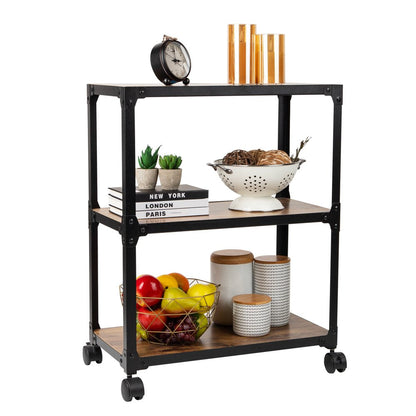 Charm 3 Shelf Mobile Kitchen Serving Cart