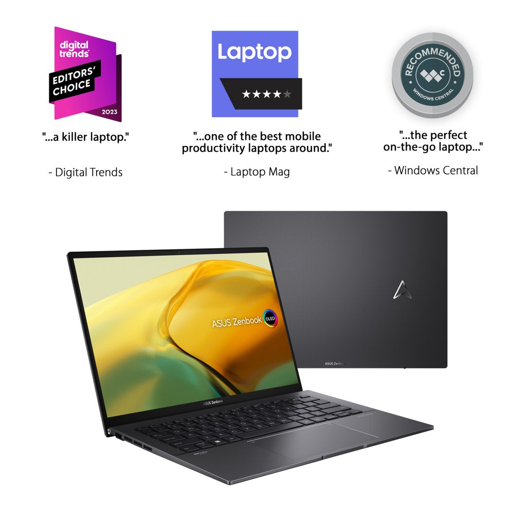 Zenbook 14” OLED Touch PC Laptop,  Ryzen 7 7730U, 16GB, 512GB, Windows 11, UM3402YA-WS74T