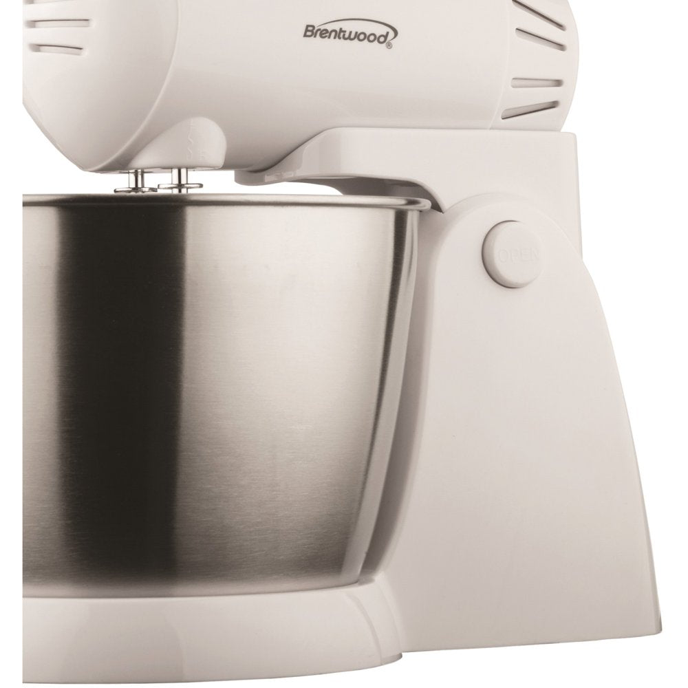 Brentwood SM-1152 200W Stainless Steel 5-Speed Stand Mixer with Bowl