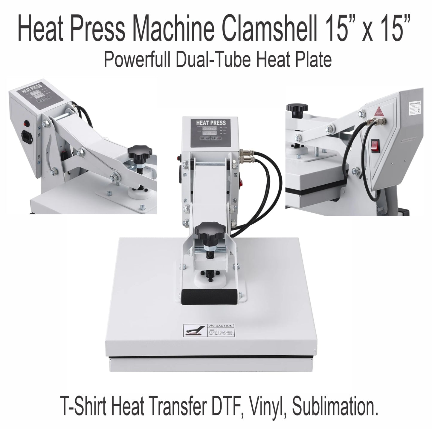 Epson Printer with DTF Ink + Heat Press 15"X15" Printing Heat Transfer T-Shirt