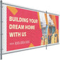 Custom Mesh Banner - 8Oz Commercial Grade Mesh Vinyl Sign - Metal Grommets & Double-Stitched Seam 2 X 4 Ft