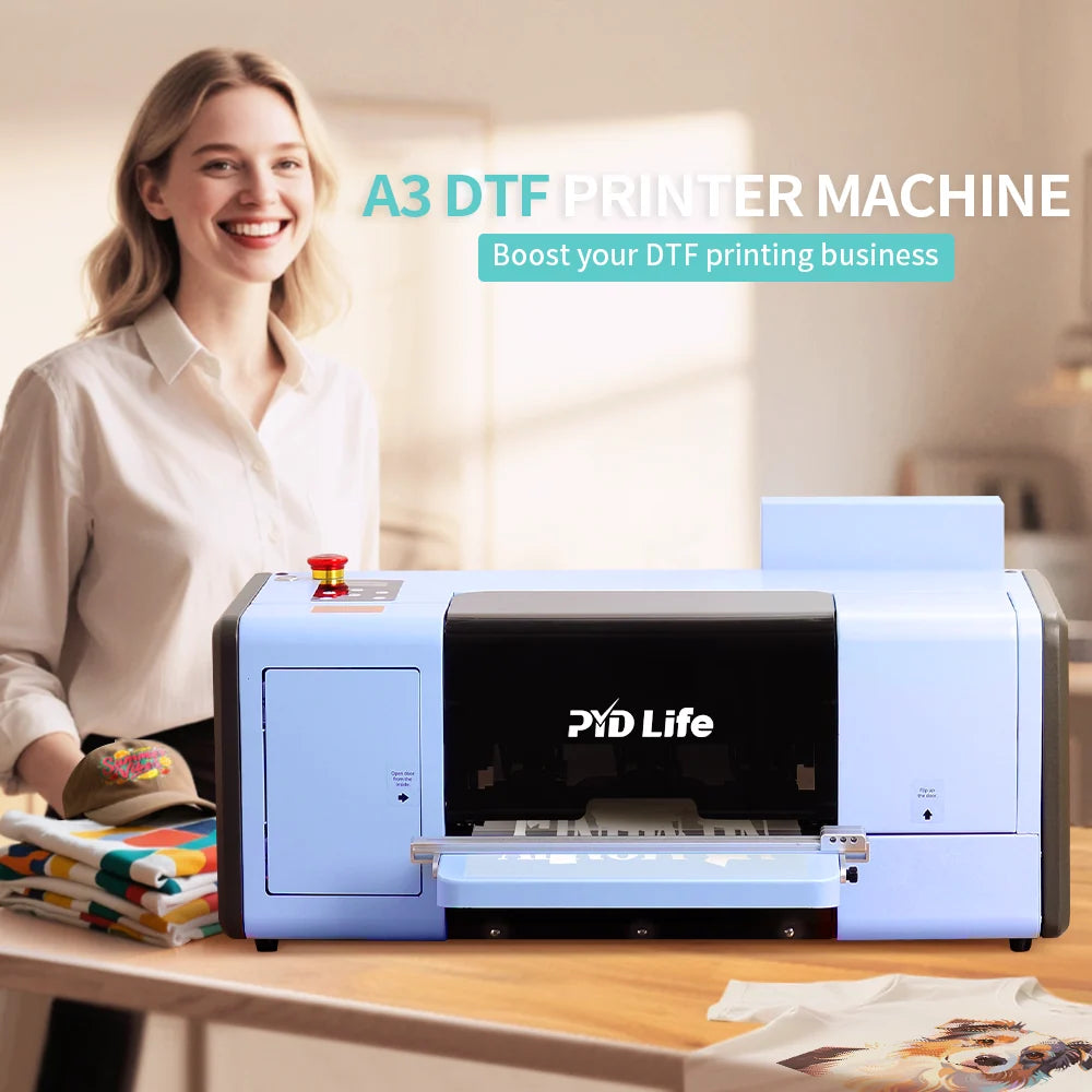 A3 DTF Printer Kit with F1080 DTF Printer, 11.8" X 328Ft DTF Film, 6 X 500Ml Inks(Shipping from China)