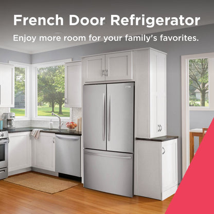 28.8 Cubic Feet French Door Refrigerator with Freezer, 70"