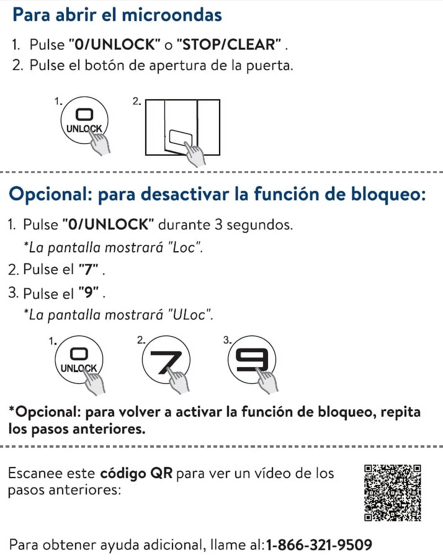 2.2 Cu Ft Countertop Microwave Oven, Black, New