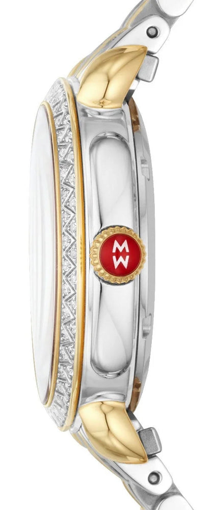 Sidney Classic Two-Tone Stainless Steel Mother-Of-Pearl Dial Diamonds Womens Watch MWW30B000002