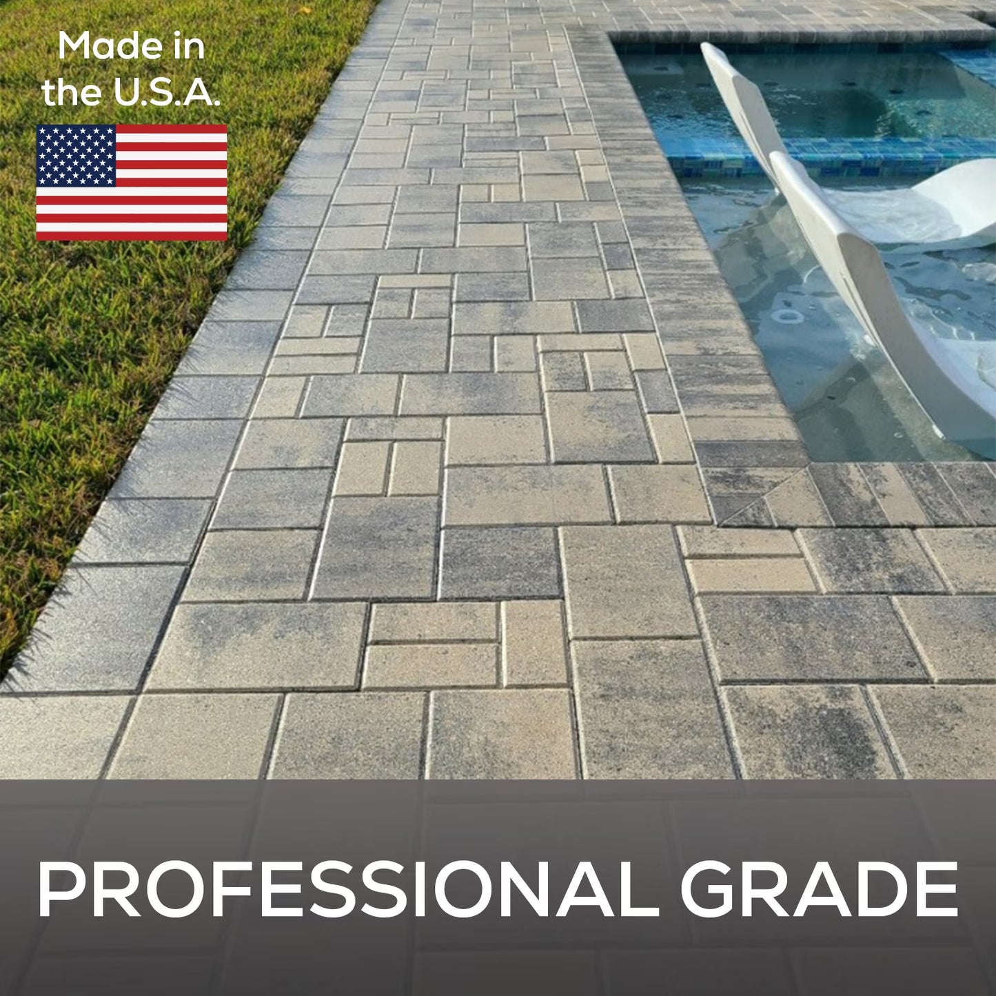 SG plus High Gloss Concrete and Paver Sealer, Wet Look, Acrylic Water Based, 1 Gal