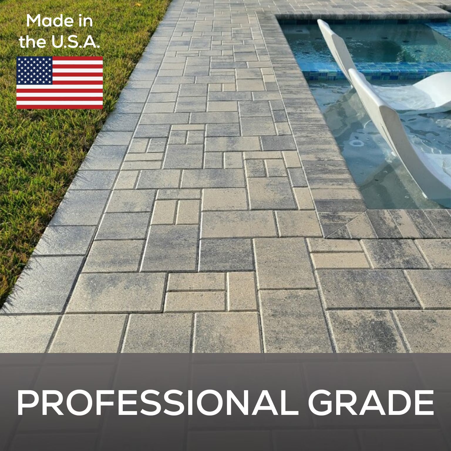 SG plus High Gloss Concrete and Paver Sealer, Wet Look, Acrylic Water Based, 1 Gal