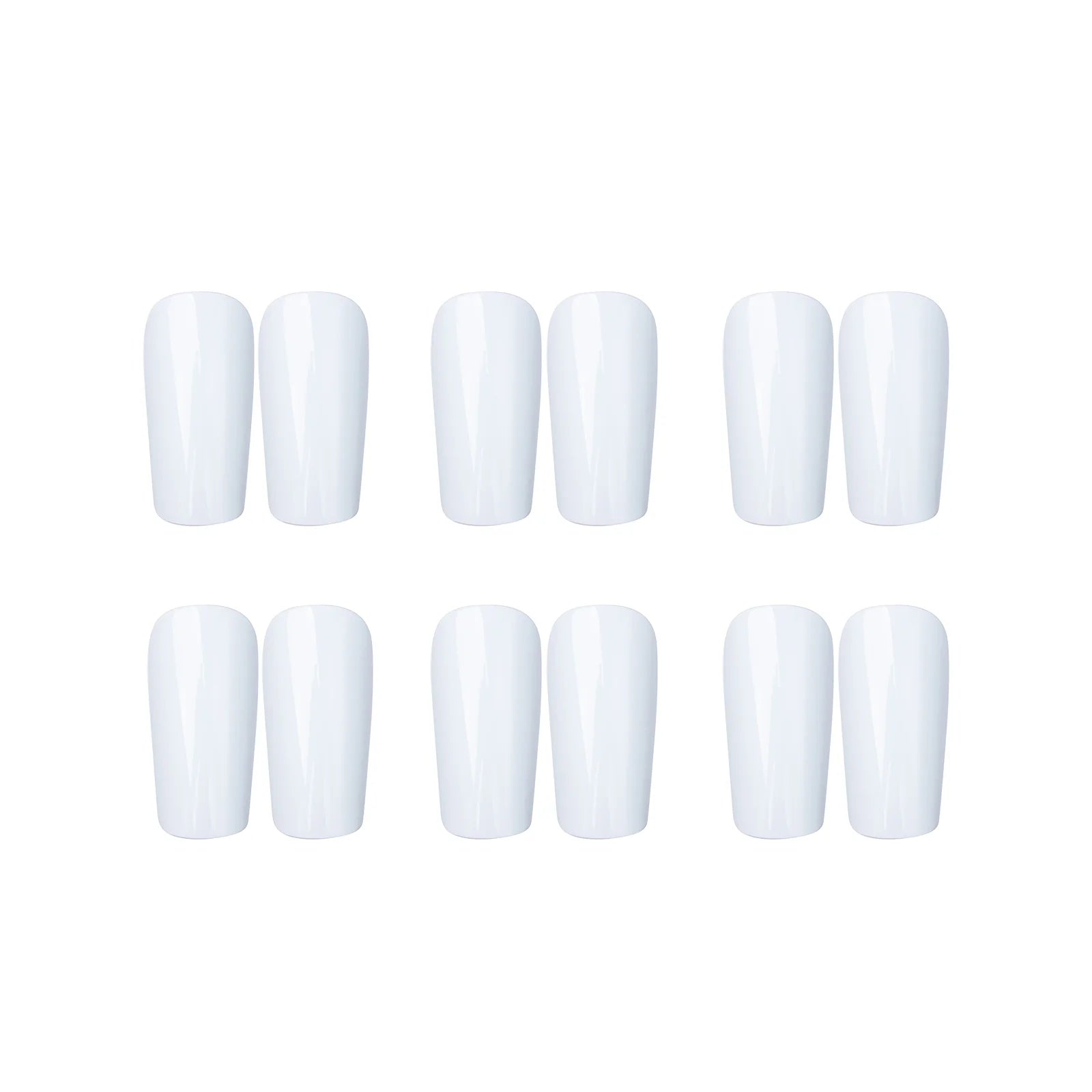 Soccer Shin Guard Pads White for Sublimation 6 Pairs (3 Size Options)