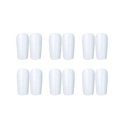 Soccer Shin Guard Pads White for Sublimation 6 Pairs (3 Size Options)