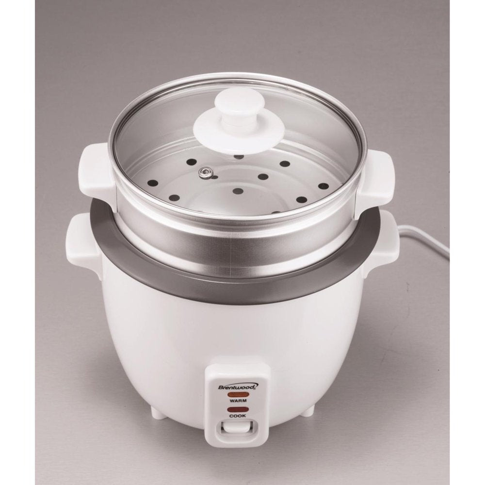 TS-600S 5-Cup Uncooked/10-Cup Cooked Rice Cooker and Food Steamer, White