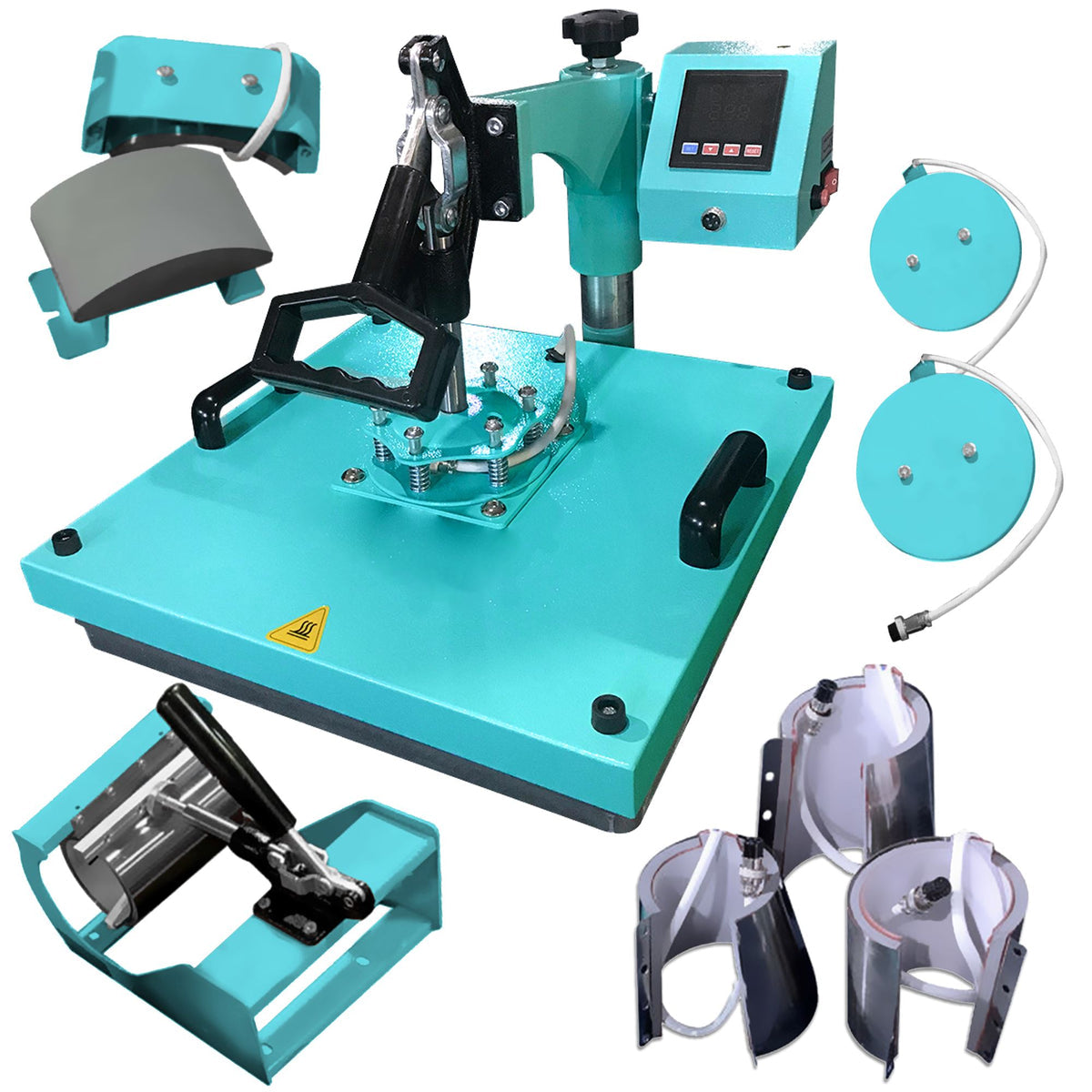 Siser Juliet Deluxe Easyweed Heat Transfer (HTV) Bundle w/ 8-in-1 Heat Press