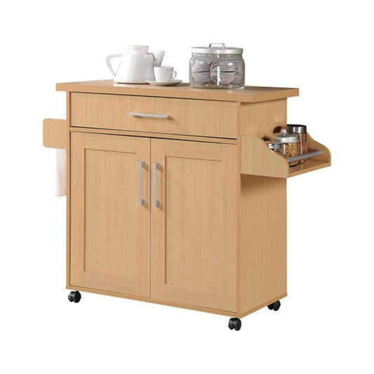 Modern Indoor Furniture Kitchen Island with Spice Rack plus Towel Holder