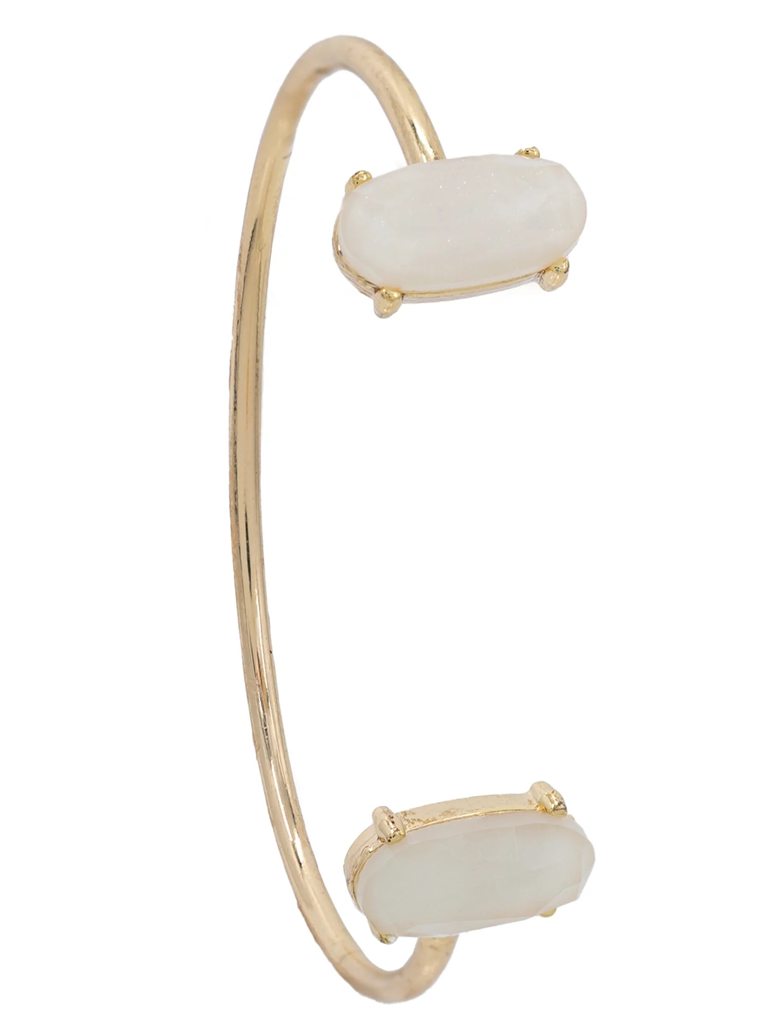 Women'S Gold Tone round Watch and Bangle Bracelet Set, 2-Piece