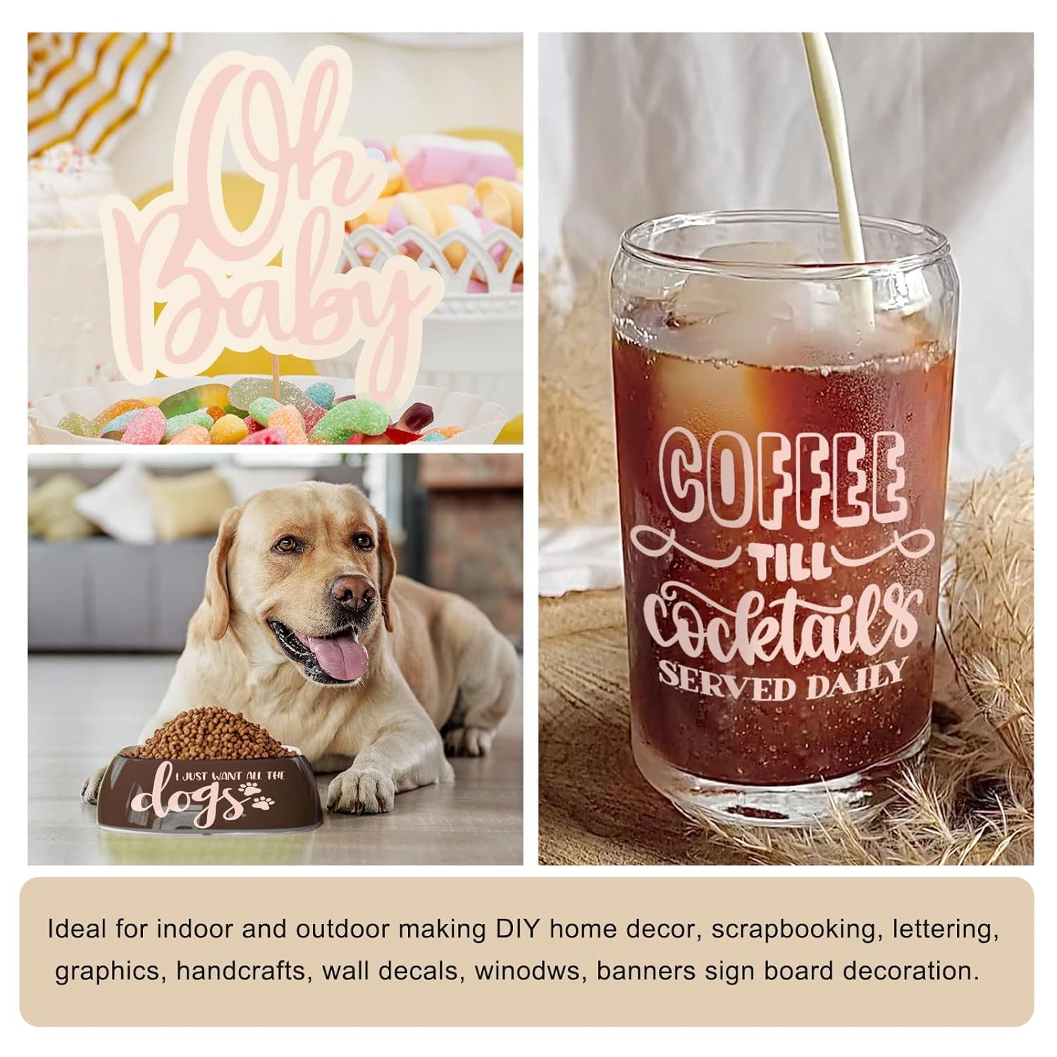 001 Vinyl Glossy Permanent Vinyl Adhesive Vinyl Roll for Cutters, Signs, Scrapbooking, Craft, Die Cutters 12" X 20Ft, Glossy Pastel Pink