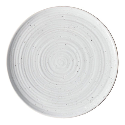 '- Abott White round Stoneware 16-Piece Dinnerware Set