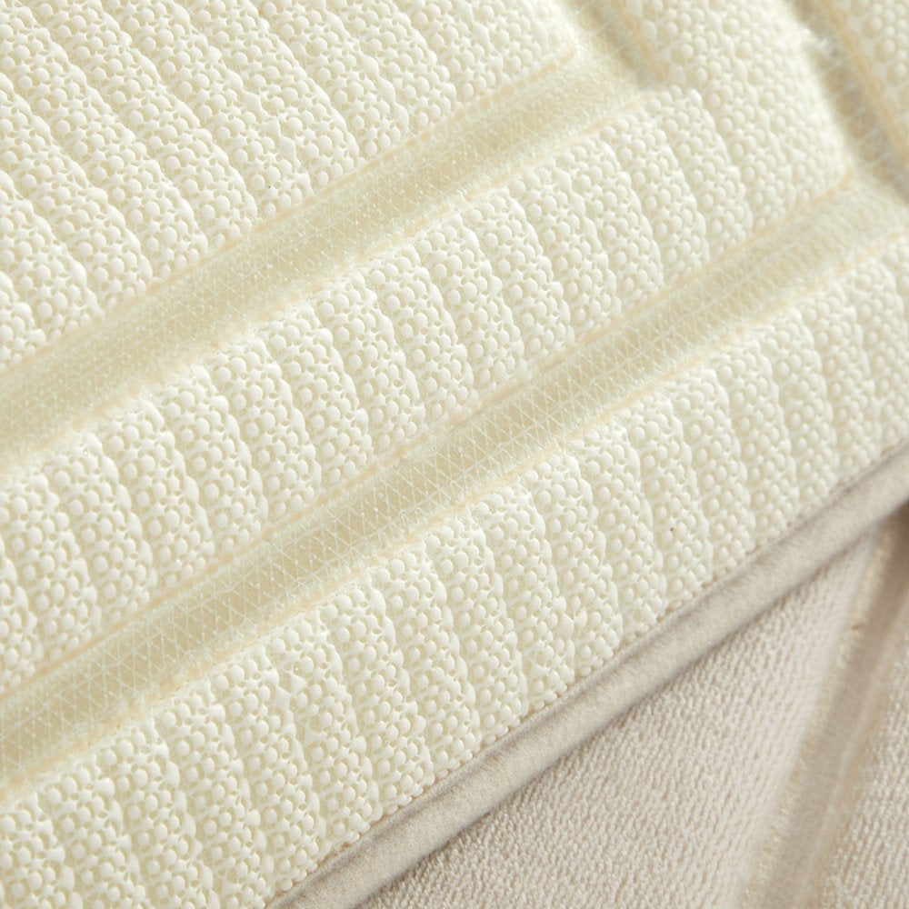 2 Piece Beige Memory Foam Bath Rug Set, Available in Multiple Colors