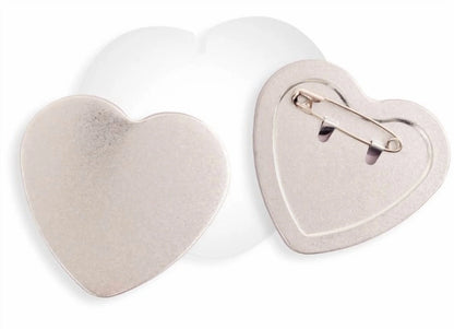 Button Press Refill Pack Kit-Heart - Makes 9 Pins