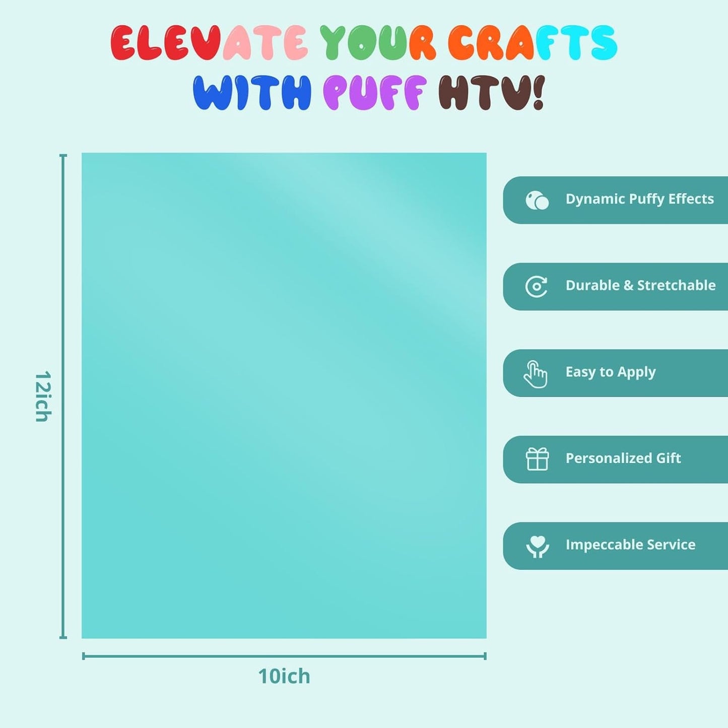 HTV Heat Transfer Vinyl Bundle &  3D Puff Vinyl Heat Transfer