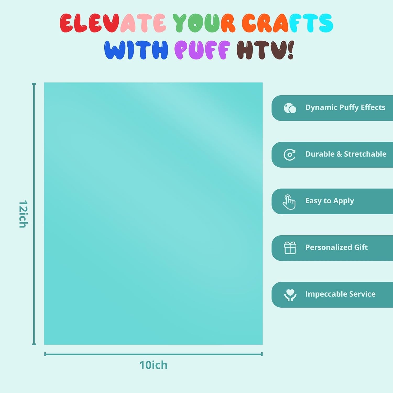 HTV Heat Transfer Vinyl Bundle &  3D Puff Vinyl Heat Transfer