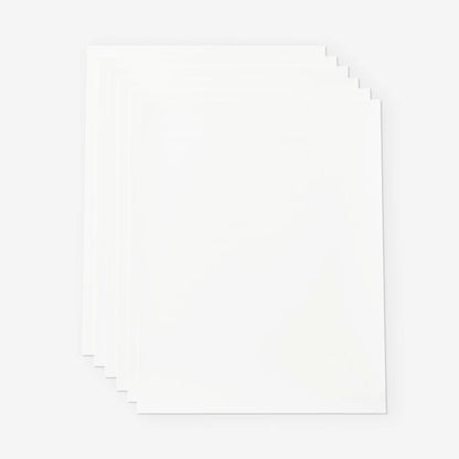 Cricut® Printable Vinyl - US Letter (12 Ct), 8.5" X 11",White