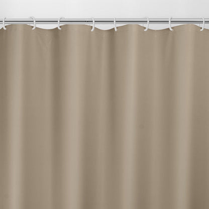 Light Weight PEVA Shower Curtain Liner, Weighted Magnetic Hem, Brown, 70" X 71",