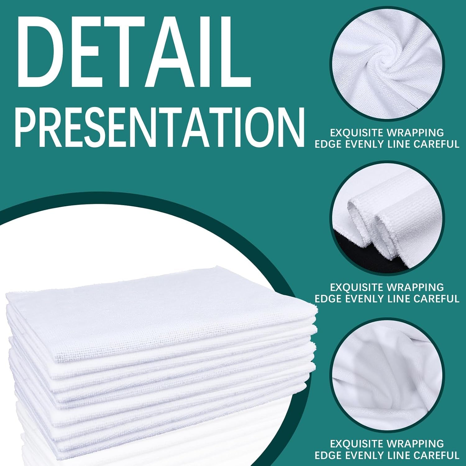 GEKIXUTP 20 Pcs Sublimation Towels Blank,12 X 12 Inch DIY Microfiber Sublimation Kitchen Towel,Sublimation Hand Towels,Sublimation Tea Towels Blanks
