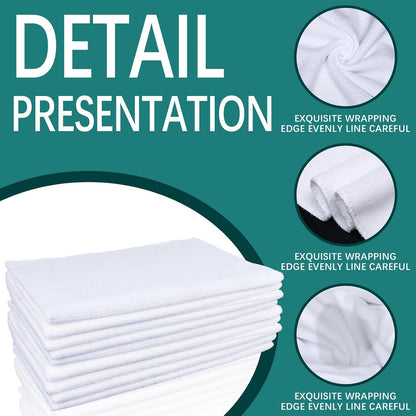 GEKIXUTP 20 Pcs Sublimation Towels Blank,12 X 12 Inch DIY Microfiber Sublimation Kitchen Towel,Sublimation Hand Towels,Sublimation Tea Towels Blanks