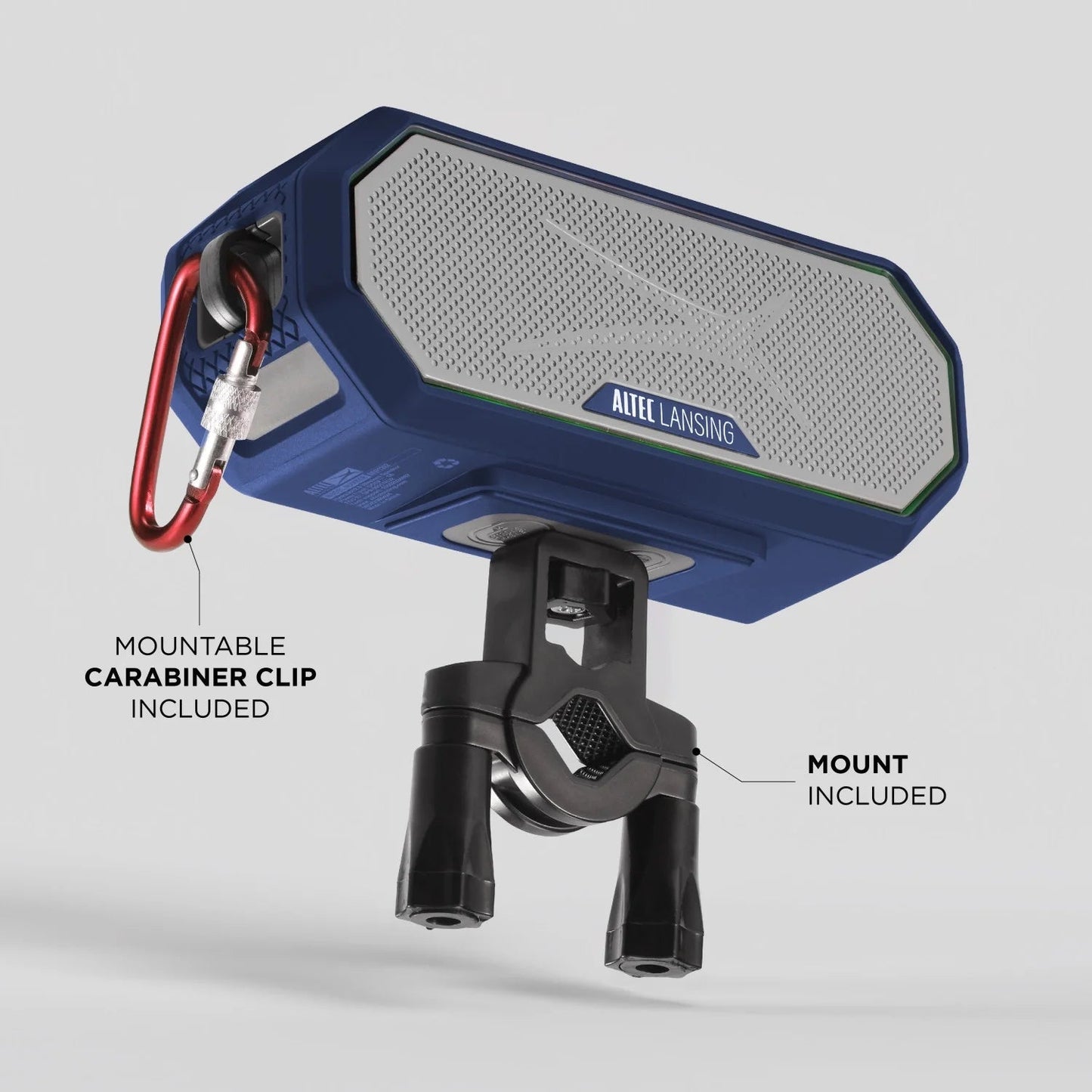 Hydra Jolt 2.0 Everything Proof Wireless Magnetic Portable Bluetooth Speaker, Periwinkle Blue White, IMW1202-PERIWT