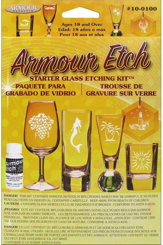 Armour Etch Glass Etching Starter Kit 14 to Adult