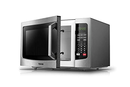 Countertop Microwave Oven, 1.2 Cu Ft, 1,100 Watts, Smart Sensor, Mute Function, Stainless Steel