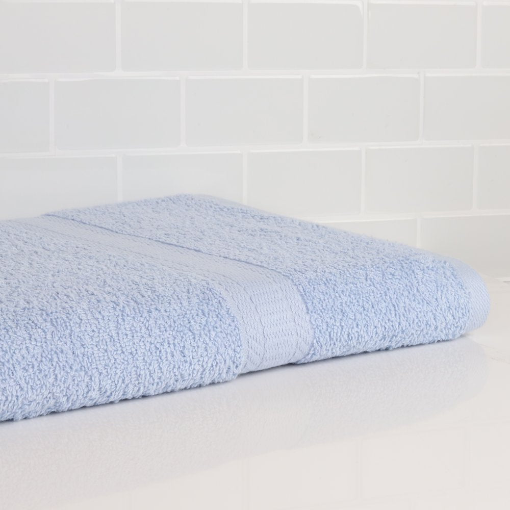 Solid Bath Sheet, Blue Shell