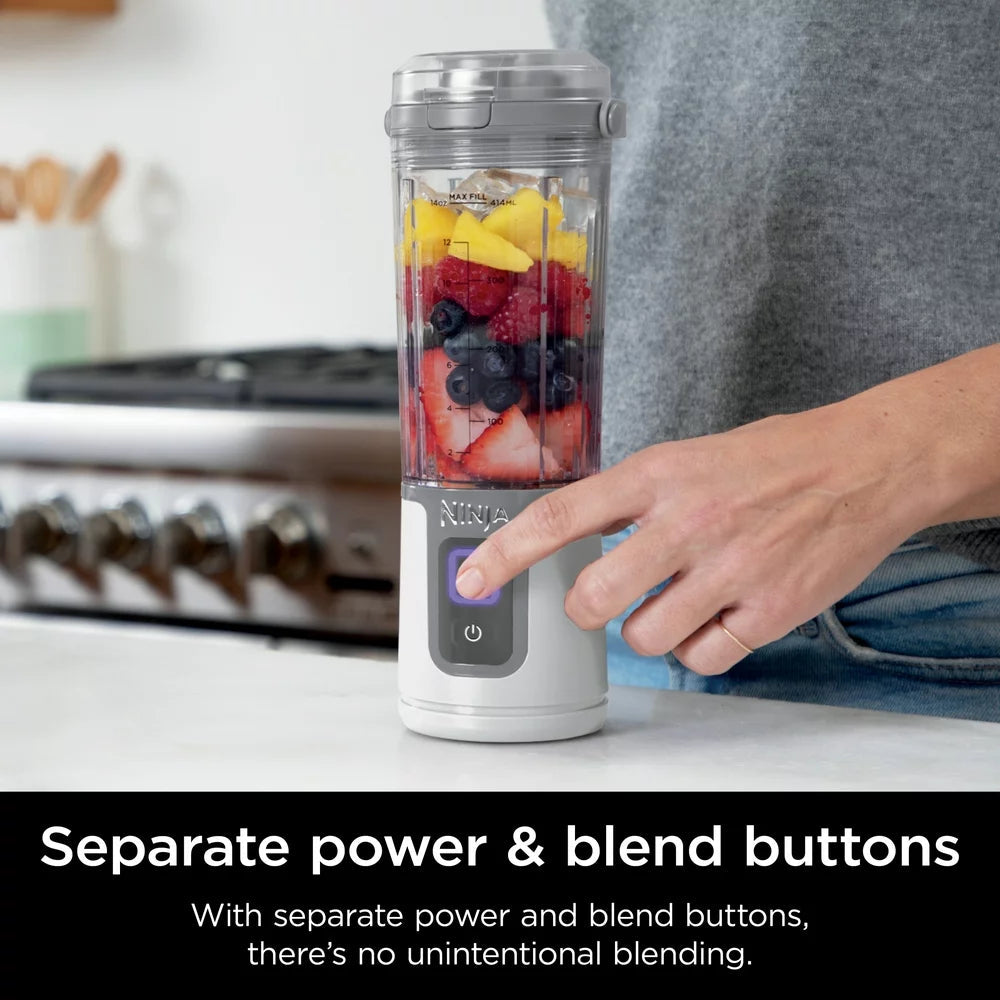 Blast 16 Oz. Personal Portable Blender with Leak Proof Lid and Easy Sip Spout, Perfect for Smoothies, White, BC100WH