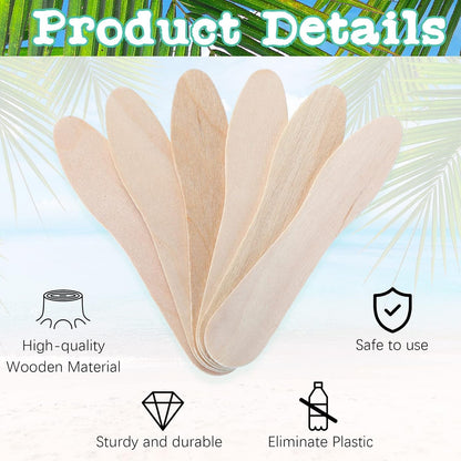 Nuogo 1500 Pcs Wooden Ice Cream Sample Spoons Bulk Disposable Honey Gelato Tasting Sticks Cutlery Mini Wood Chocolate Hot Cocoa Essential Small Wedding Dessert Spoon for Eating Sampling Craft 3 Inches