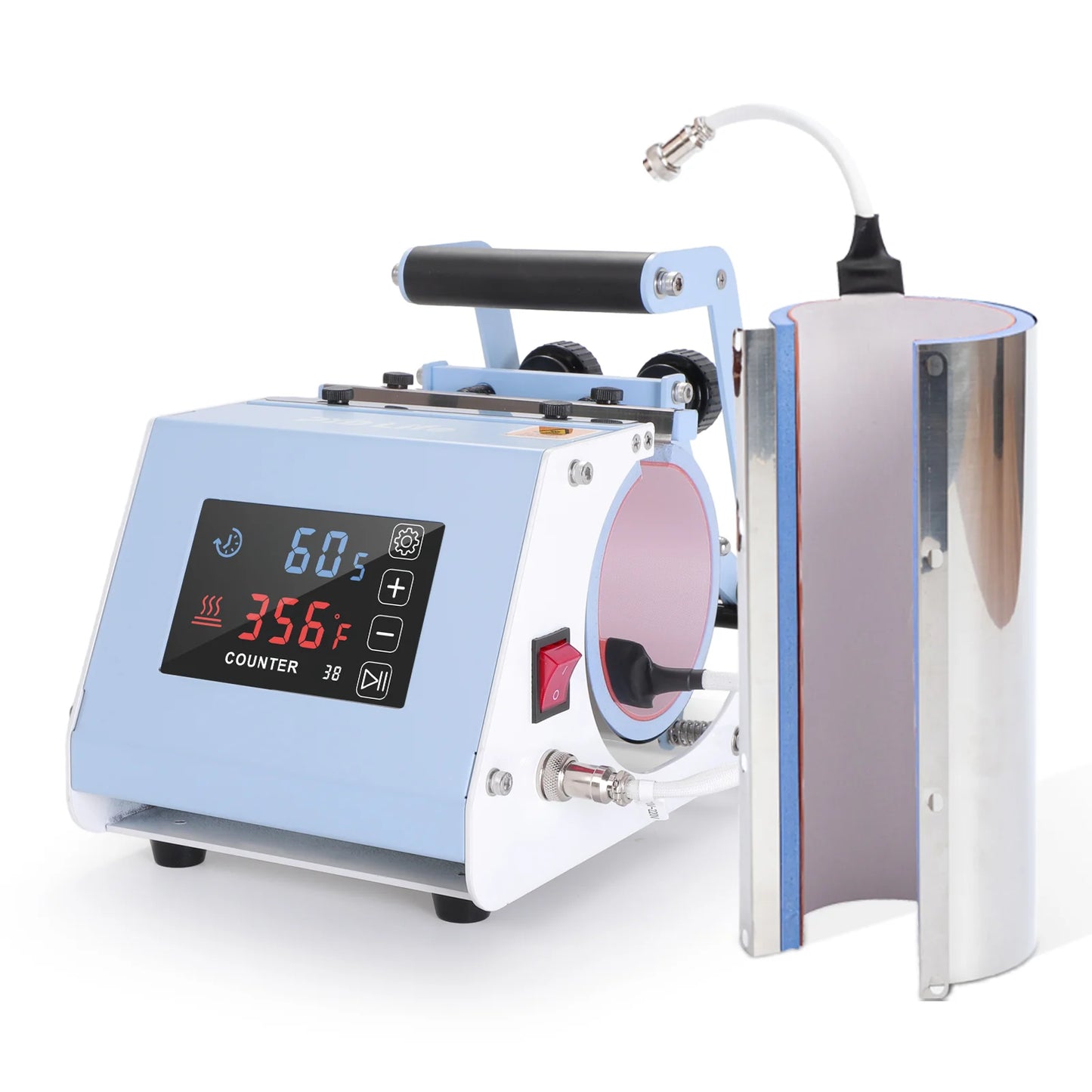 40 Oz 30 Oz V3.0 Pro 2 in 1 Mug Press Heat Press Machine Sublimation Starter Benginers Kit Bundle with 20 OZ Sublimation Tumblers,40 OZ Sublimation Tumblers,Sublimation Paper,Cup Tumbler Cradle and Butcher Paper